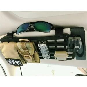 호환 차량용 햇빛 가리개 정리함 MOLLE 패널 차단 걸이 보드 전술 수납 자동차 오프로드 실내 개조