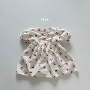 여아 원피스 돌아기 드레스 유아 돌잔치 아기옷 80 90 면 체리