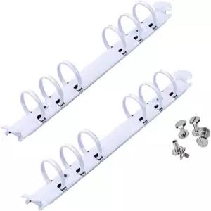 NatSumeBasics 2 A6 바인더 링 흰색 교체 6 링과 스냅 스플릿 힌지가 있는 루즈 노트북 북 사진 앨범 DIY