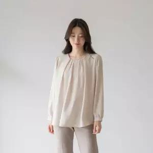 엄마옷 마담4060 진주목걸이블라우스 중년여성 데일리 블라우스 -RBL2602025-