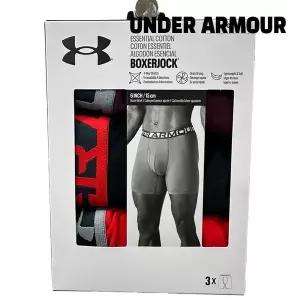 [언더아머][세일] 언더아머 팬티 /e1- 1387429-600 / 남성 UA 퍼포먼스 코튼 6인치 Boxerjock 3장