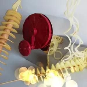 회오리 감자 기계 토네이도 반자동 나선형 수동 휴게소 노점 제조기 슬라이서