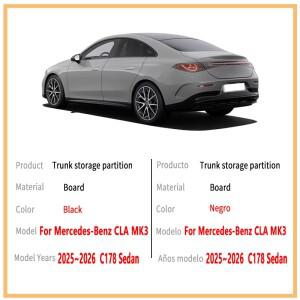 호환 메르세데스-벤츠 CLA 세단 C178 20252026용 자동차 액세서리 트렁크 사이드 파티션 내부 수납 박스 부