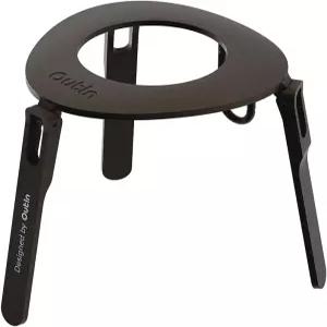 카라비너가 장착된 초휴대용 접이식 커피 스탠드 안정적인 휴대용 에스프레소 머신 홀더 알루미늄 유니바디