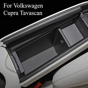 호환 폭스바겐 쿠프라 타바스칸 컨트롤 암레스트 박스 수납함 차량 장식 전용 내부 액세서리