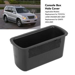 호환 자동차 콘솔 박스 홀 커버 58839-60040 ABS 내구성 내마모성 도요타 랜드크루저 20012007용 렉서스 GX