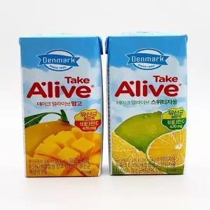 동원 덴마크 얼라이브 스위트 자몽 200ml 24개 + 망고