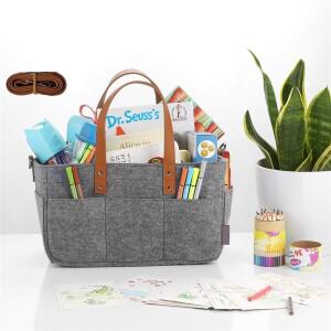 호환 자동차 아기 펠트 보관 보육 정리함 바구니  손잡이 유아 기저귀 가방  캐디 교체  캐리어