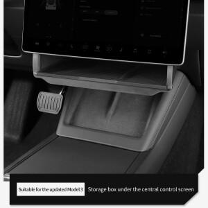 호환 테슬라 모델 Y 주니퍼 2025 3 하이랜드 언더스크린 히든 수납함 뒤 중앙 콘솔 정리함 케이스