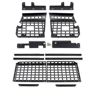 호환 도요타 랜드크루저 Prado FJ120 2003-2009 모듈형 스토리지 패널 선반 수정 Molle 뒷 트렁크 파편 랙