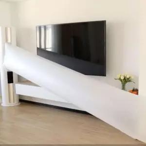 에어컨 터널 비닐 찬바람 연장 통로 연결 공장 에어컨바람