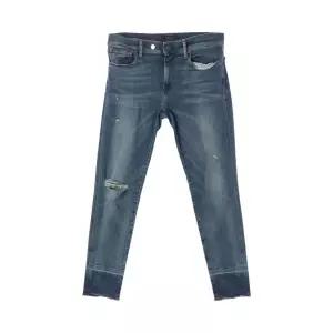 폴로 랄프로렌 (WOMEN - L) 코튼 폴리 디스트로이드 데님 팬츠