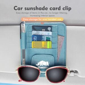호환 스즈키 지미 jb64용 자동차 선 바이저 다기능 카드 패키지 안경 홀더
