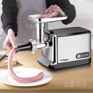 고기연육기기계 가는기계 편육기 패티 수동 다지기 채소 돈가스 업소용 마늘 돈까스 흰색 육류