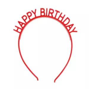 꼬물 해피버스데이 레터링 머리띠 1P 버스데이소품 홈파티준비물 컬러헤어밴드