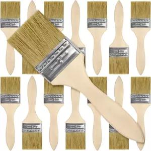 UPlama 24팩 2인치 페인트 브러시 페인팅 얼룩 바니시 에폭시 공예품 벽 및 목재 가구용 다용도 칩 세트