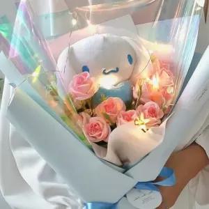 영원히 시들지 않는 비누꽃 졸업식 축하 선물 향기로운 꽃다발