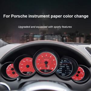호환 포르쉐 카이엔 958 파나메라 970 2011-2017 계기판 패널 대시 게이지 페이스 오버레이 250KM/H 300KM/