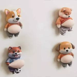 스트레스 해소 말랑이 문충돌방지 실리콘 인형 피규어 통통한 시바견 자동차 범퍼 실용적