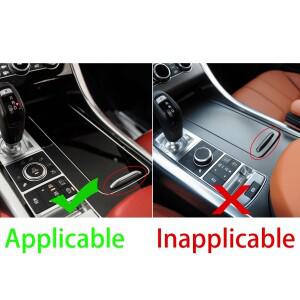 호환 레인지 로버 스포츠 2014-2017 카본 기어봉 워터 컵 홀더 패널 트림 커버 자동차 액세서리 장식 스티