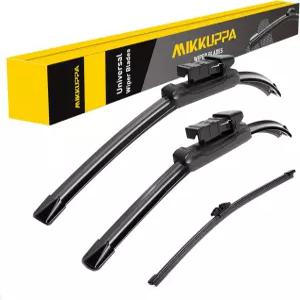 2018-2022 BMW X3 2019-2022 X4 탑 락 전면 및 후면 모든 시즌 와이퍼 블레이드 세트(3팩)용 미쿠파 26 +20