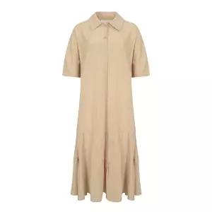 [(OZOC)] 포켓 티어드 롱 원피스 (택가격 199000원)