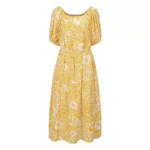 [(OZOC)] 오버넥 빅플라워 면 롱원피스 (택가격 199000원)