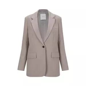 [(OZOC)]  원버튼 베이직 오버 자켓 (택가격 278000원)