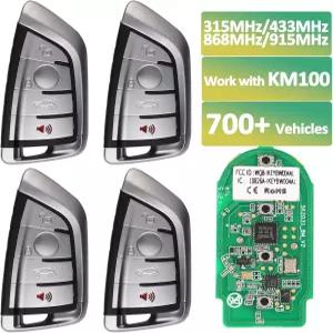 Autel MaxiIM Ikey IKEYBW004AL 프로그래머블 스마트 유니버설 키 교체 4pcs BMW용 OE-퀄리티 포브 IMMO