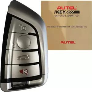 Autel MaxiIM IKEYBW004AL 범용 키포브 교체 및 구조 진입 리모컨 빈 차량 키 4 버튼 클릭기 프로그래밍