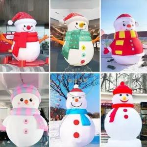 풍선 만화 크리스마스 분위기 장식 눈사람 산타 클로스 트리 모델 쇼핑몰 바 이벤트 세트 소품