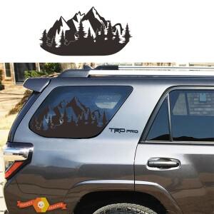 호환 자동차 사이드 윈도우 산 깊은 숲 오프로드 장식 스티커 커버 4 러너 외부 액세서리