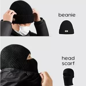 겨울 등산 러닝 낚시 전면 멀티 듀얼 복면 겸용 비니 Fqr5+9KZP
