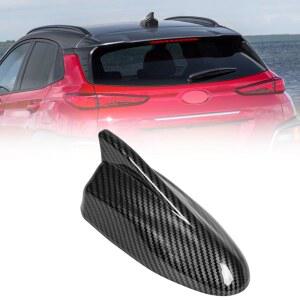 AMSPRAC 샤크 핀 안테나 커버, 현대 코나 2018 2019 ,96210-J9300, 루프 탑퍼 커버 교체, 탄소 섬유 텍스처, 칩 없음