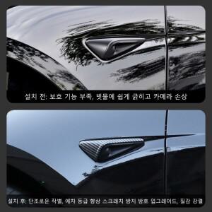 호환 테슬라Model Y Juniper 2025+ ABS 탄소 패턴 사이드 카메라 커버 리프 보드 스티커 액세서리