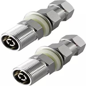 대부분의 차량에 1/2인치 구멍이 있는 표면 장착용 3/8 x 24 스레드 CB 무선 안테나 2Pcs 범용 헤비 듀티