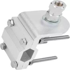 HYS 헤비 듀티 그루브 CB 라디오 안테나 마운트 SO239 스터드 더블 알루미늄 싱글 롤 바/거울 장착 브래킷