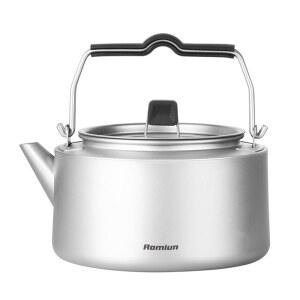 아오미운 캠핑 케틀 티타늄 캠프 티포트 커피포트 휴대용 경량 티케틀 고속 난방 캠프파이어 스토브용 끓는 물 야외 하이킹 닉 여행용