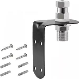 표준 3/8-24 나사 안테나와 호환되는 SO-239 스터드가 있는 Eifagur L자형 범용 CB 안테나 후드/트렁크