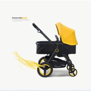 Pouch 유모차 하이뷰 유모차 유모차 대륜 탑승 접이식 비비 카트