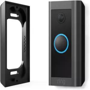 링 비디오 초인종 유선용 히든 리버 랩 0.5인치 스페이서(모델 5AT3T5) - 프리미엄 마운트 블랙