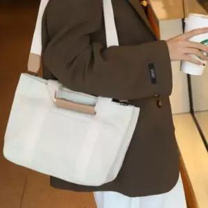 2color 크로스백 기저귀 토트 육아 가방 캔버스