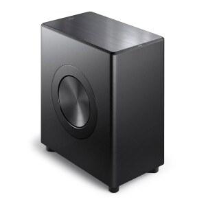 [미국배송] 필립스 피델리오 FW1 TV용 무선 서브우퍼 DTS 플레이파이가 탑재된 리치 베이스 사운드 듀얼 패시브 라디에이터 420W 대용량 출력 스마트 페어 RCA 연결 영화와 음악에 완벽 헤드 턴 룩 블랙