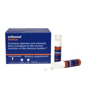 오르토몰 면역, 면역 지원 보충제, 일일 체계 부스터, A, B, C, D, E, 아연, 셀레늄 및 요오드, 정제 음용 바이알 30일 공급