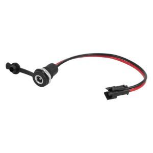 5.5x2.1mm 전기 스쿠터용 호환커넥터 케이블 5.5 X DC 전원 잭 소켓 암 패널 마운트  2핀 JST SM 수 플러그