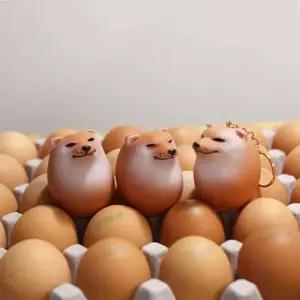 시바견 말랑이인형 계란 시바 달걀 시바이누 피규어 스트레스인형 3종