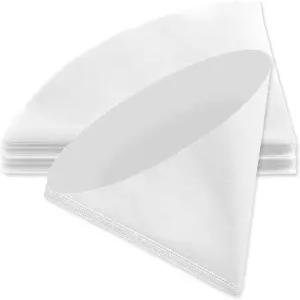 50개 튀김기 오일 필터 10인치 부직포 식용유 스트레이너 딥 메이플 시럽 콘 밀랍 그리스 레스토랑 키친