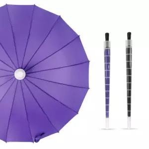 [개미물류] 16살캡장우산 커버 뚜껑 자동 빗물받이 일체형 물막이 대형 16K 튼튼한 캡 방수 원터치