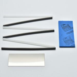 스키 스노우보드 PTEX 드립 캔들 베이스 수리 스티커 키트 5개 Ptex 금속 스크레이퍼 샌딩 스펀지 스폰지