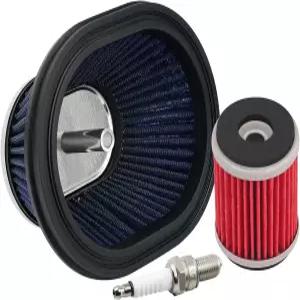 야마하 YFM250R 랩터 250의 모터사이클 에어 필터 및 오일 스파크 플러그 교체 2008-2013 2XJ-14451-00-00